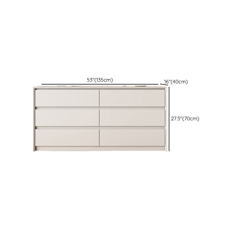 Modern Storage Chest Horizontal Storage Chest Dresser with Drawers
