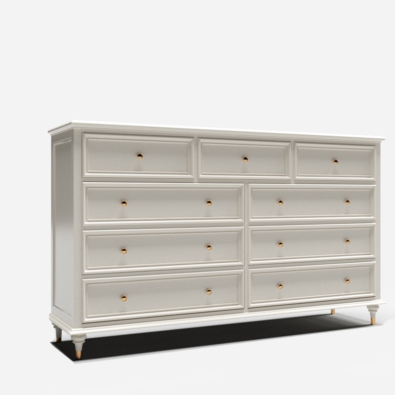 Traditional Storage Chest Solid Wood Dresser with 9/8/7/5 Drawers