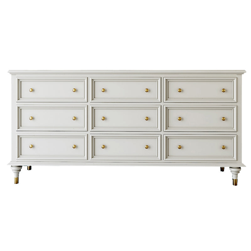 Traditional Storage Chest Solid Wood Dresser with 9/8/7/5 Drawers