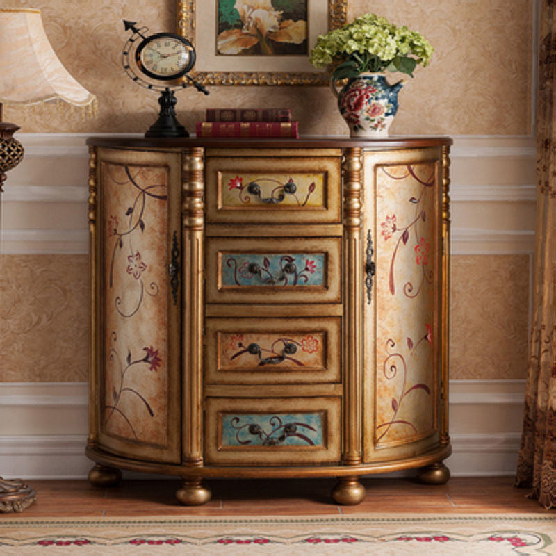 Traditional Storage Chest Dresser Solid Wood Chest with 3/4/5 Drawers