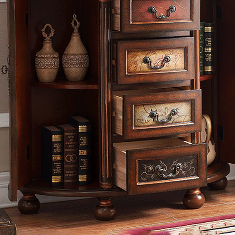 Traditional Storage Chest Dresser Solid Wood Chest with 3/4/5 Drawers