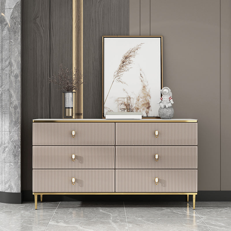 Classic Glam Dresser Wooden Storage Chest Dresser with 6 Drawers