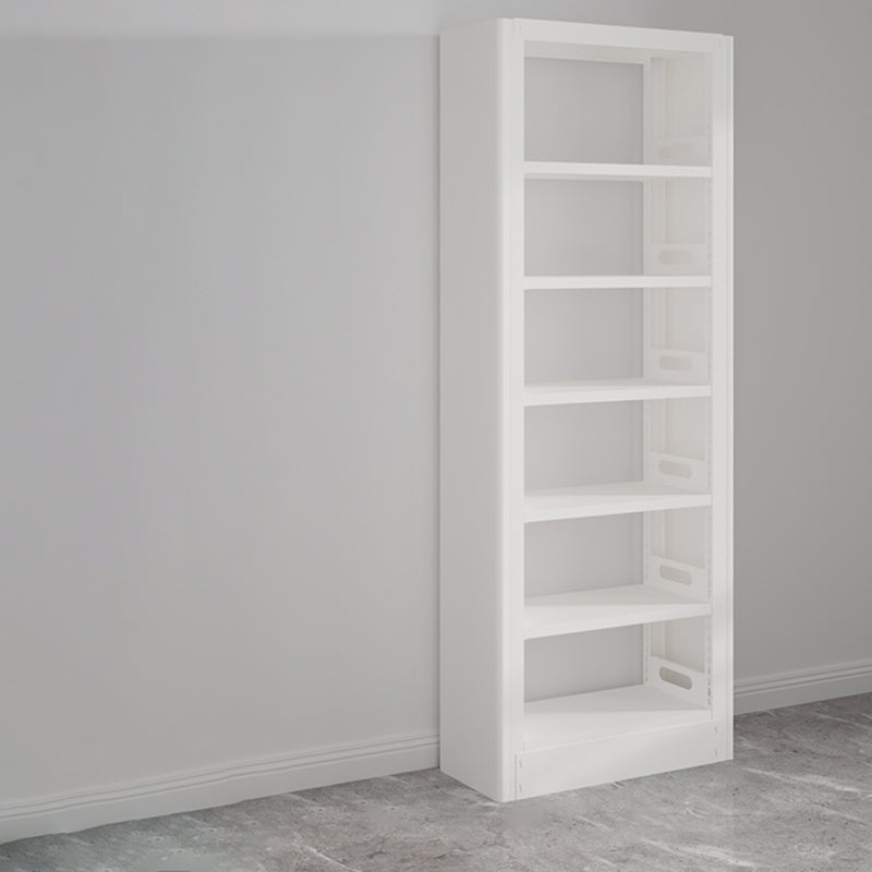 Modern Open Back Bookshelf Standard Metal Bookcase with Shelves