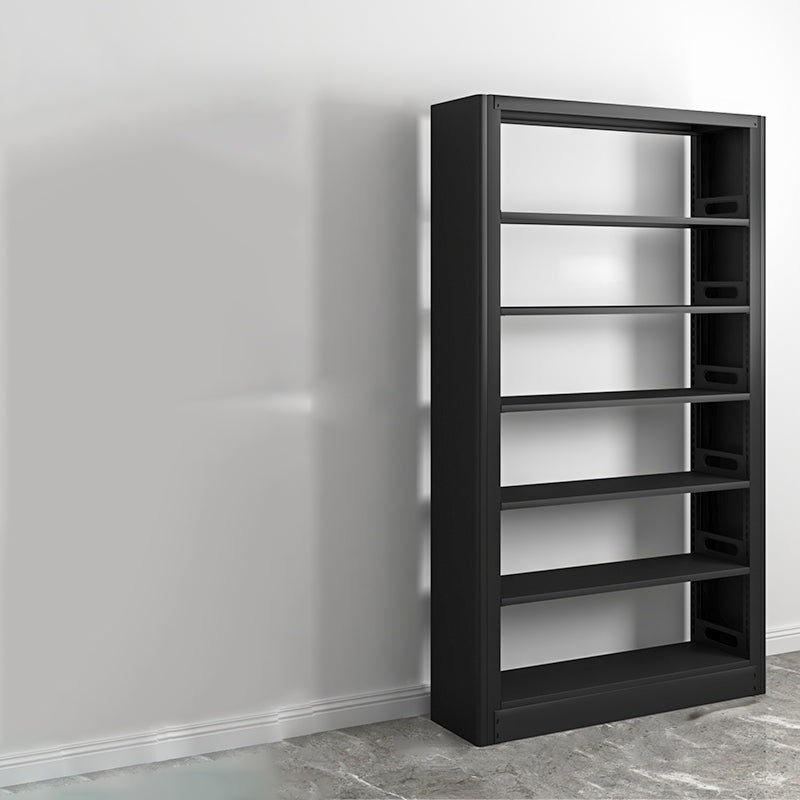 Modern Open Back Bookshelf Standard Metal Bookcase with Shelves