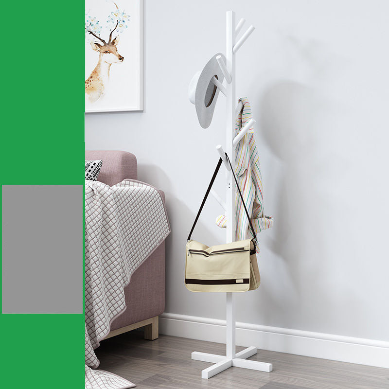 Free Standing Hall Tree Wood Nordic Style Coat Hanger with 8 Hooks