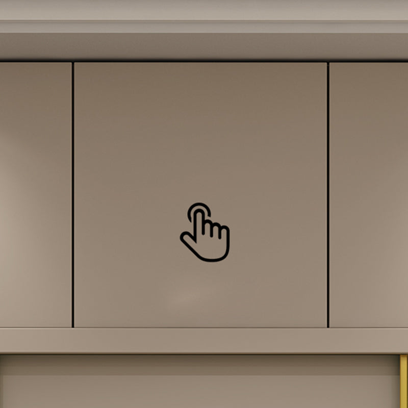 Modern Sliding Door Wardrobe Cabinet Bedroom Wooden Storage Armoire