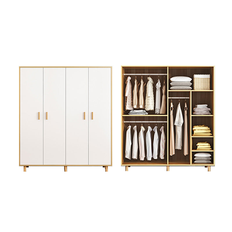 Rectangular Wardrobe Cabinet Modern Simple Wooden Wardrobe Cabinet
