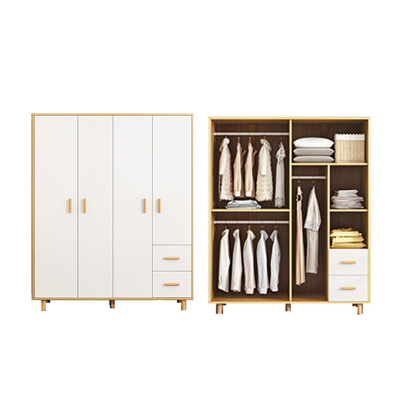 Rectangular Wardrobe Cabinet Modern Simple Wooden Wardrobe Cabinet