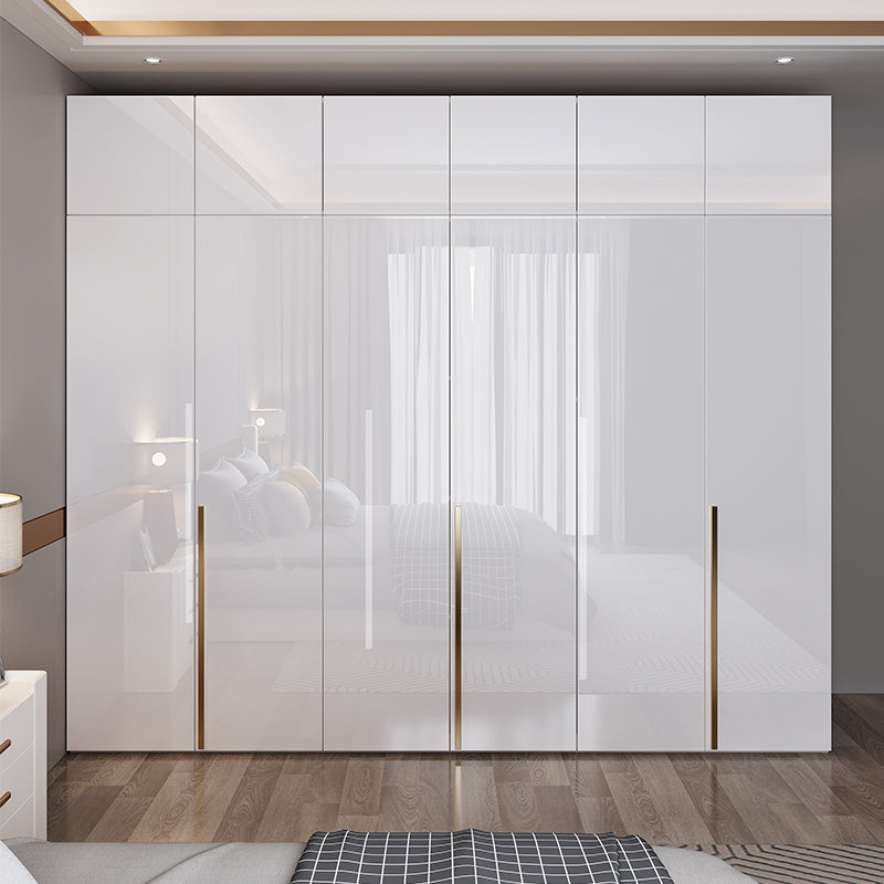 Bedroom Soft Close Doors Armoire Modern Style Wooden Wardrobe Cabinet