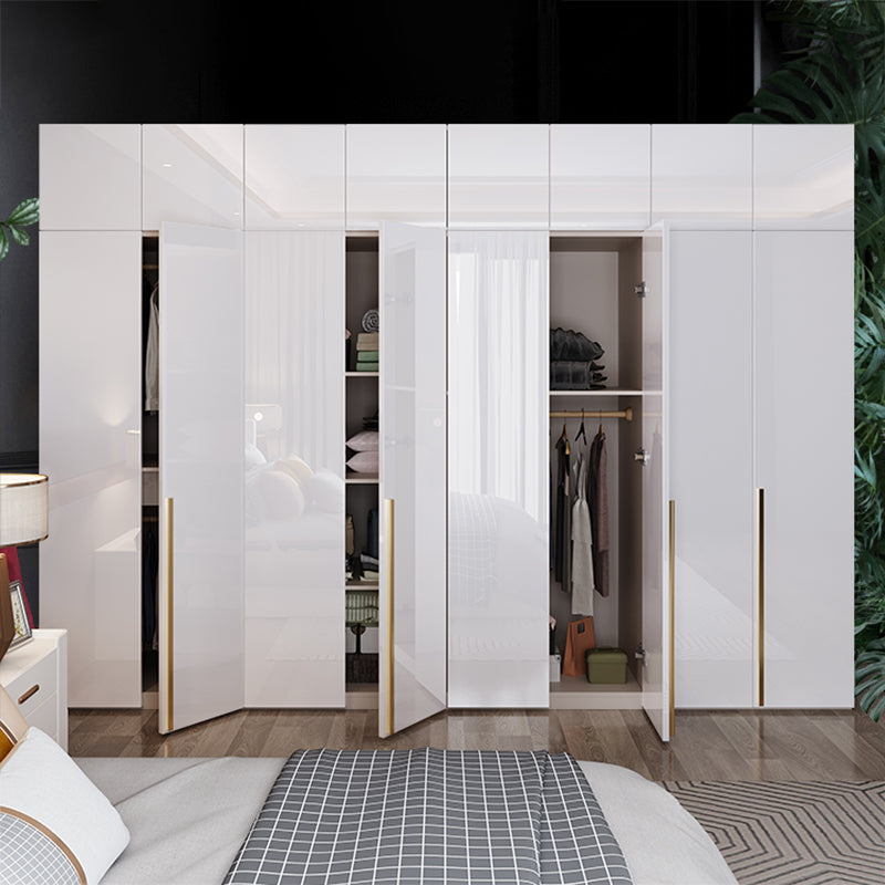 Bedroom Soft Close Doors Armoire Modern Style Wooden Wardrobe Cabinet