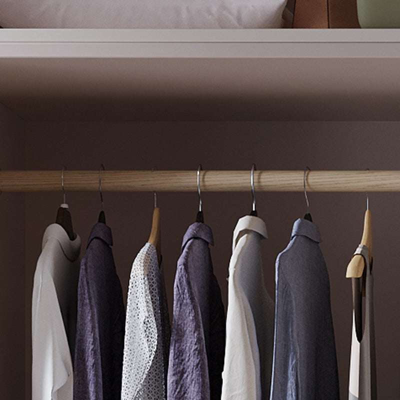 Bedroom Soft Close Doors Armoire Modern Style Wooden Wardrobe Cabinet