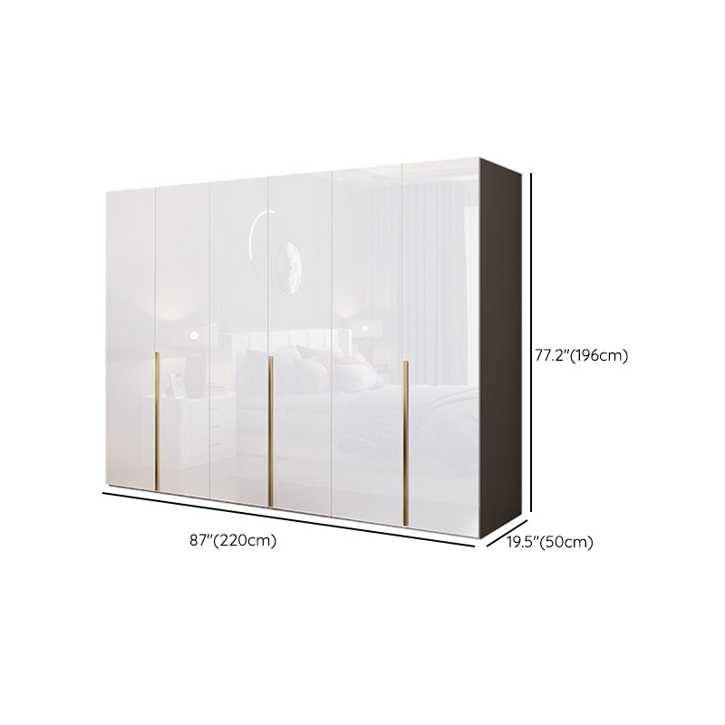 Bedroom Soft Close Doors Armoire Modern Style Wooden Wardrobe Cabinet