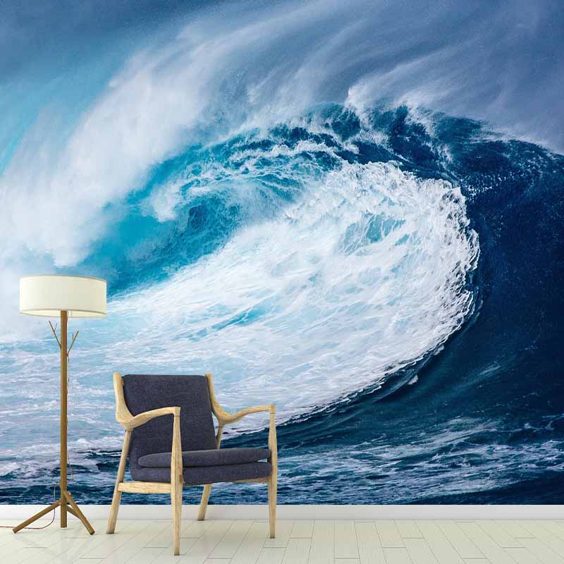 Sea Print Tropical Peel and Stick Wall Mural Photography Stain Resistant