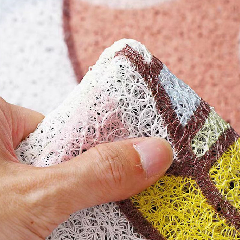 Plants Print Area Rug Bedroom Washable Carpet Rectangle PVC Contemporary Area Carpet