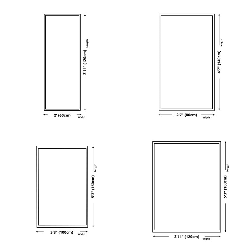 Plants Print Area Rug Bedroom Washable Carpet Rectangle PVC Contemporary Area Carpet