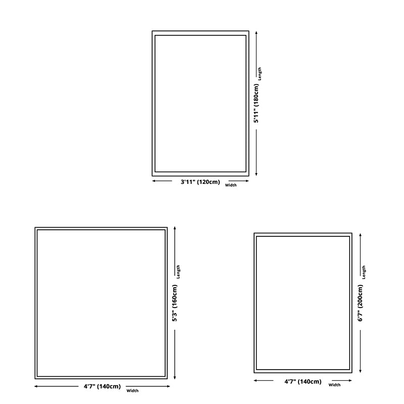 Plants Print Area Rug Bedroom Washable Carpet Rectangle PVC Contemporary Area Carpet