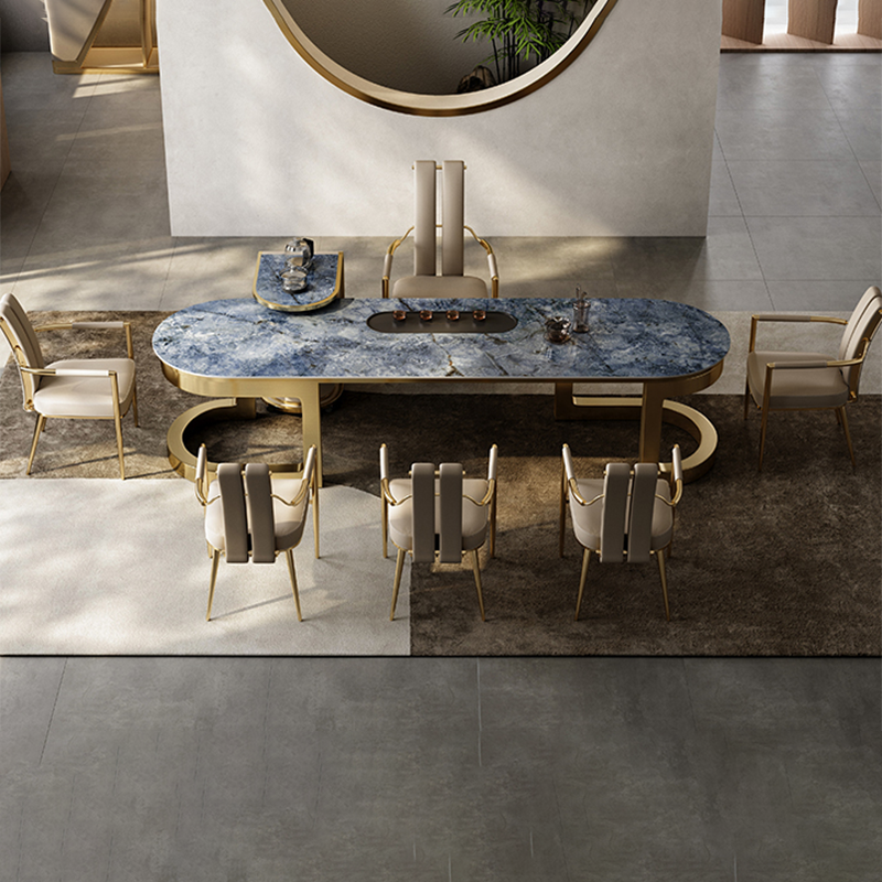 Modern Style Arm Chair Open Back Metal Dining Accent Chair for Home
