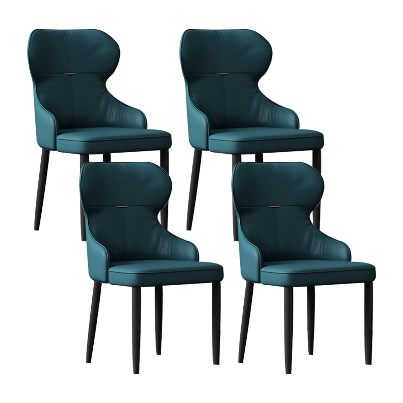 Industrial Style Arm Chair Faux Leather Wingback Chair for Living Room