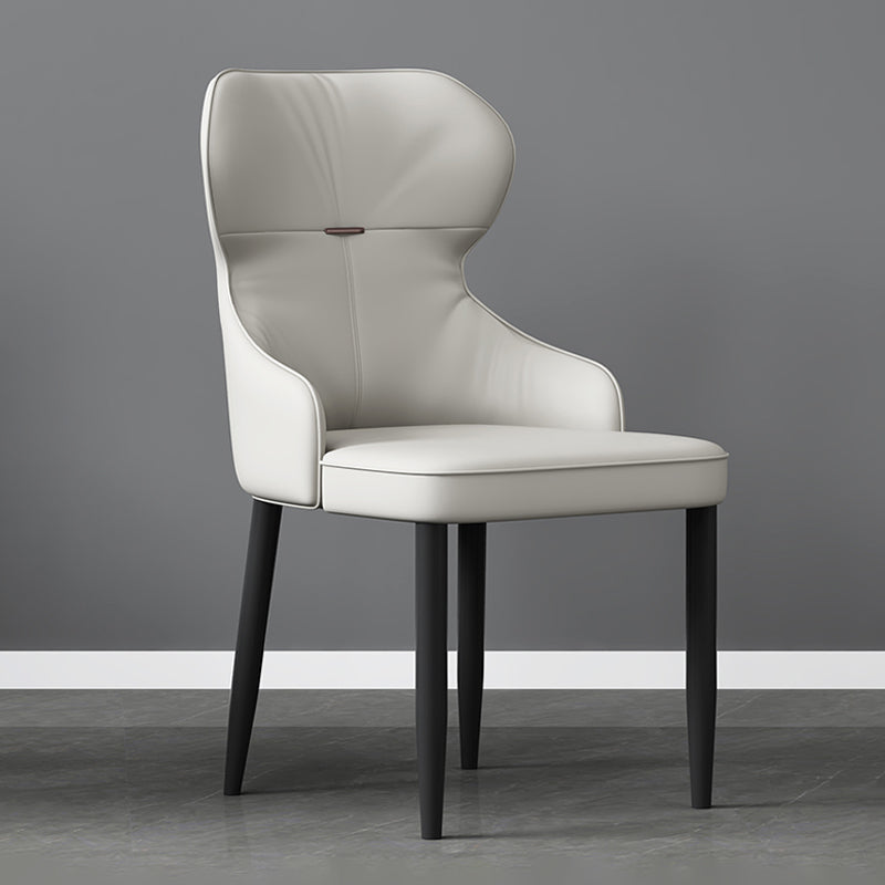 Industrial Style Arm Chair Faux Leather Wingback Chair for Living Room