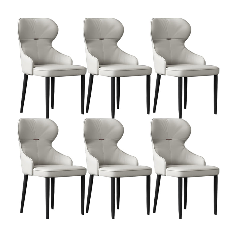 Industrial Style Arm Chair Faux Leather Wingback Chair for Living Room
