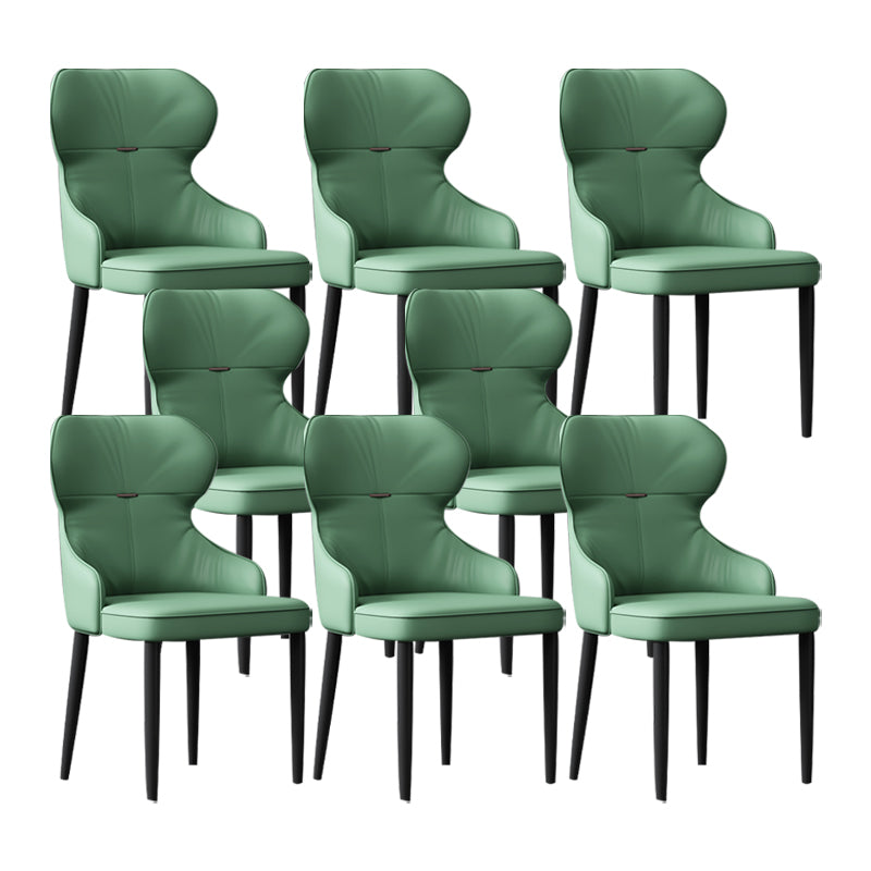 Industrial Style Arm Chair Faux Leather Wingback Chair for Living Room