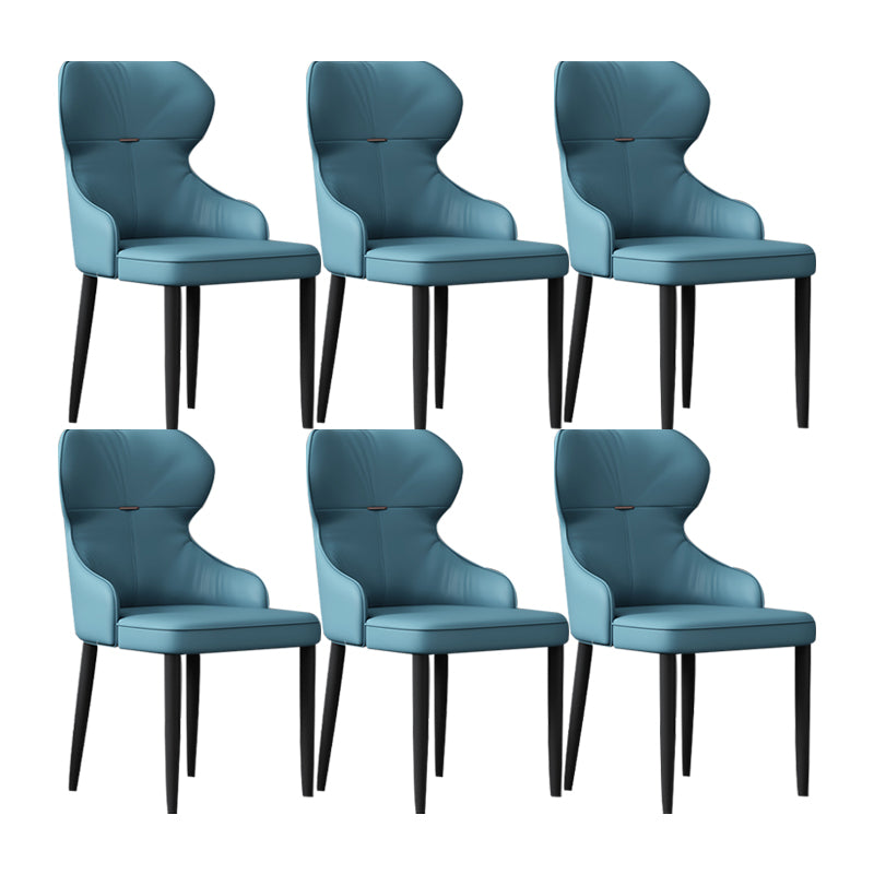 Industrial Style Arm Chair Faux Leather Wingback Chair for Living Room