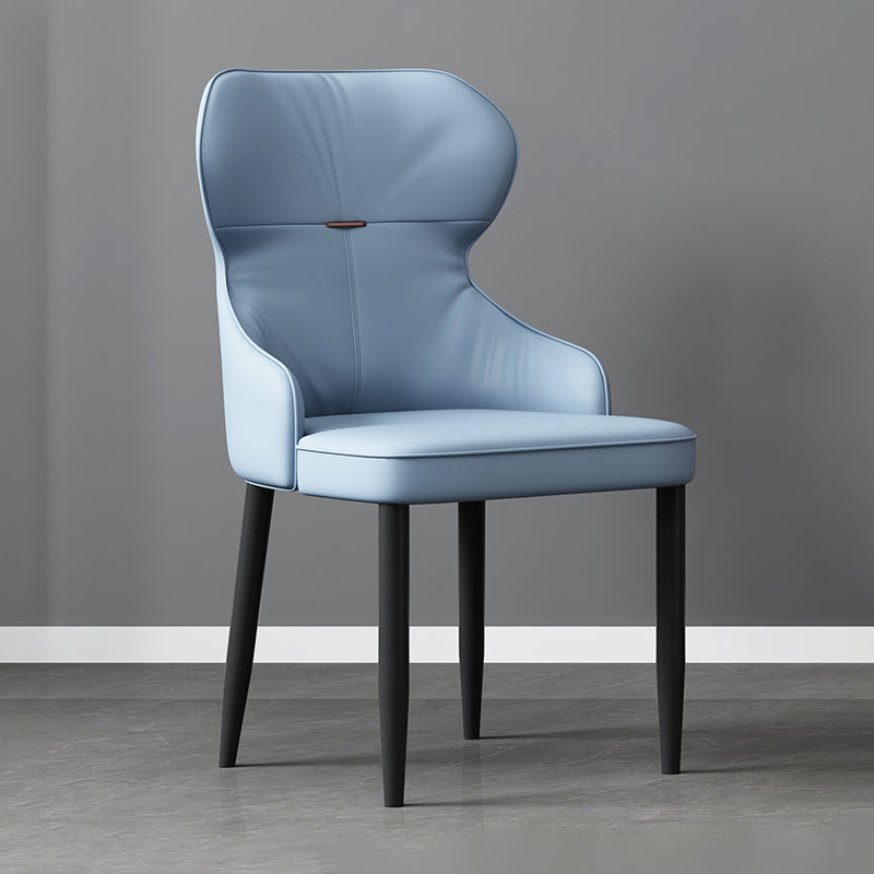Industrial Style Arm Chair Faux Leather Wingback Chair for Living Room
