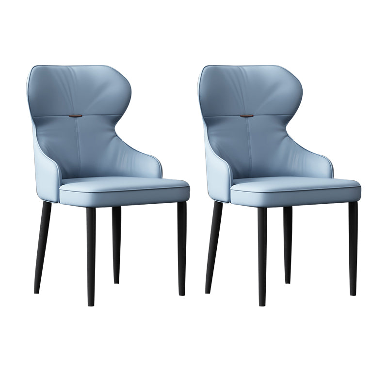 Industrial Style Arm Chair Faux Leather Wingback Chair for Living Room