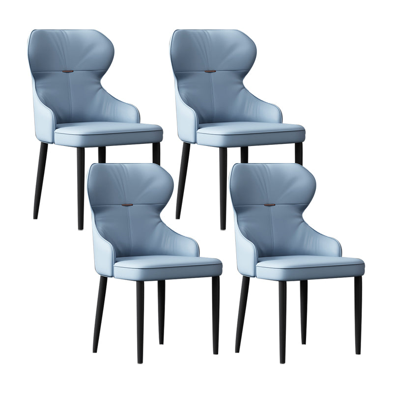 Industrial Style Arm Chair Faux Leather Wingback Chair for Living Room