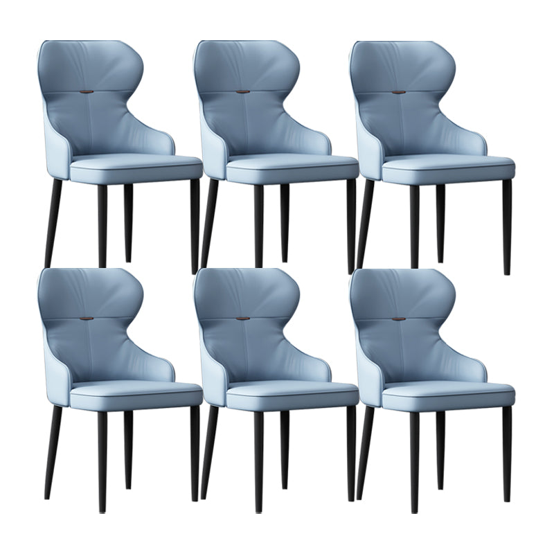 Industrial Style Arm Chair Faux Leather Wingback Chair for Living Room