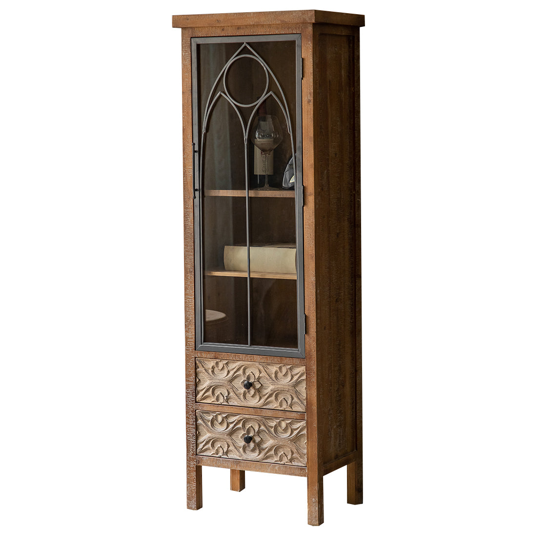 Modern Sideboard Solid Wood Sideboard Cabinet with Doors for Dining Room