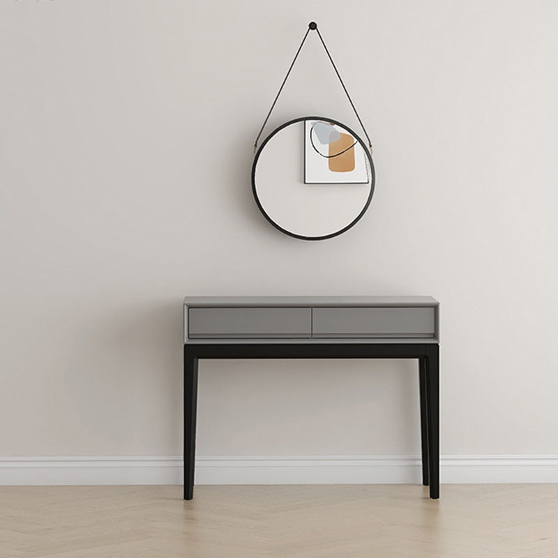 Modern Wooden Mirror Bedroom With Drawer Standing Vanity Dressing Table