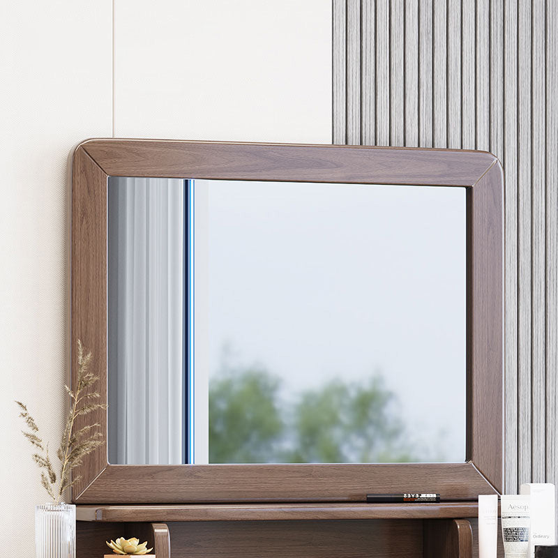 Traditions With Drawer Brown Mirror Bedroom With Stool Make-up Vanity