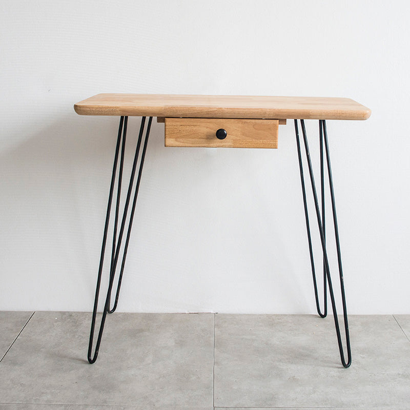 Modern Natural Solid Wood With Drawer Bedroom Makeup Vanity Desk