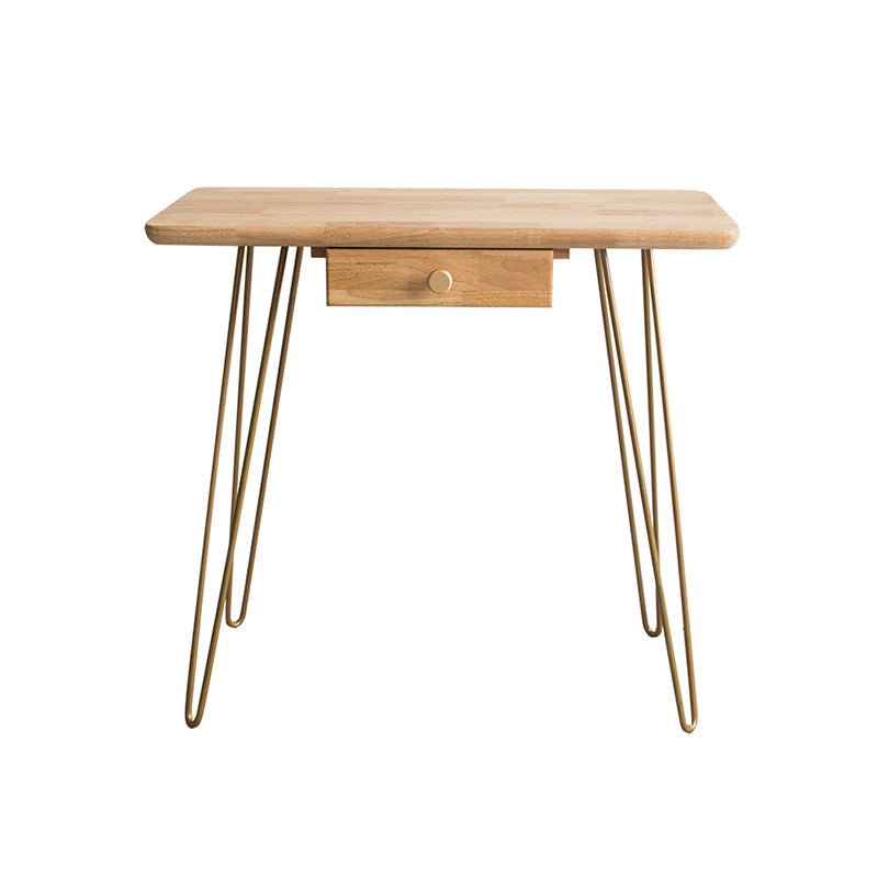 Modern Natural Solid Wood With Drawer Bedroom Makeup Vanity Desk