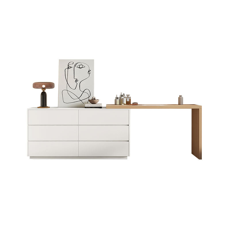 Modern Wooden Standing With Drawer White Bedroom Vanity Dressing Table