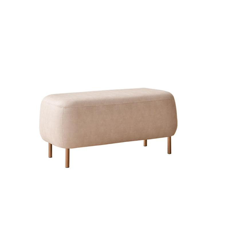 Contemporary Sofa Living Room Faux Leather Sofa with Gold Metal Base
