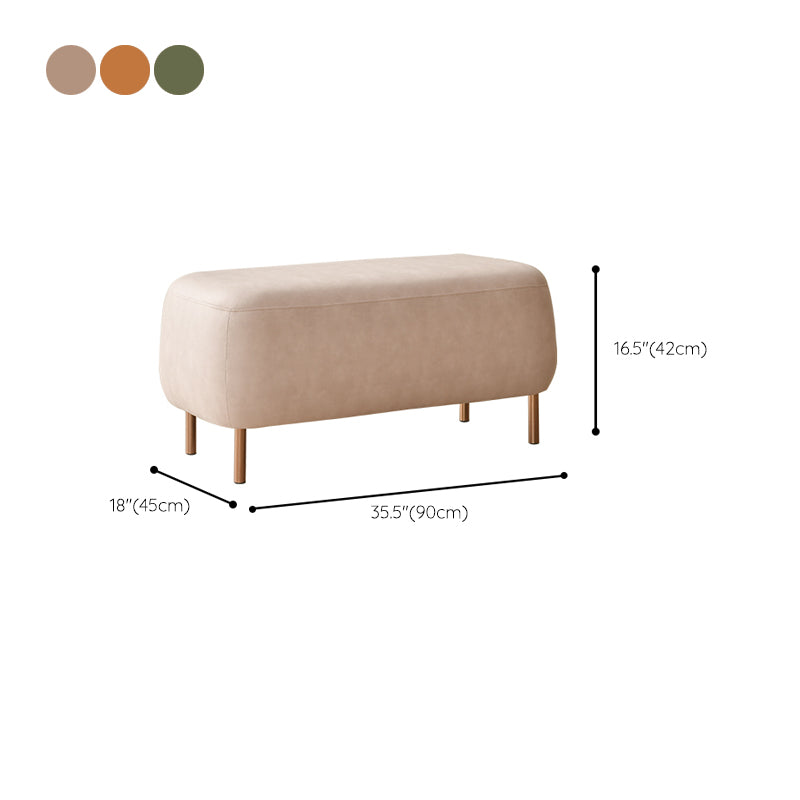 Contemporary Sofa Living Room Faux Leather Sofa with Gold Metal Base