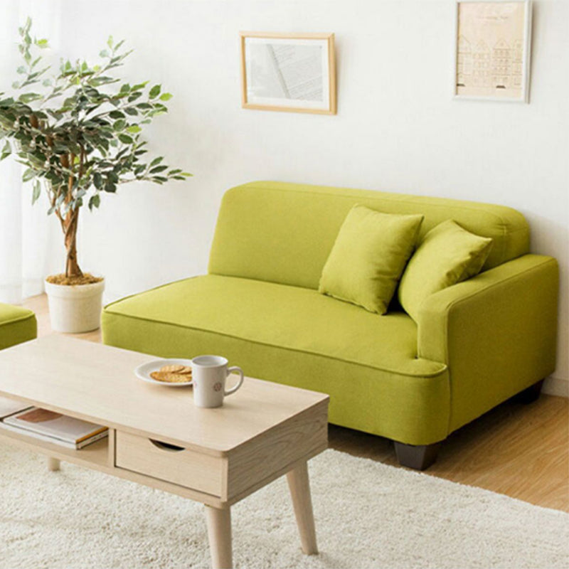 Square Arm Sectionals Contemporary 43.3" L Loveseat with Footrest