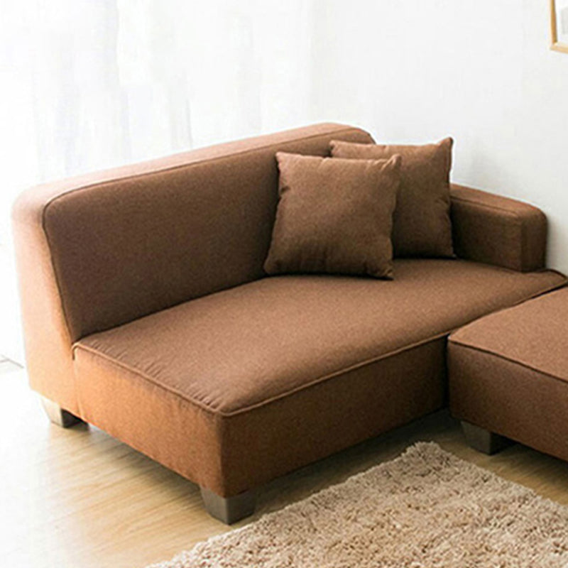 Square Arm Sectionals Contemporary 43.3" L Loveseat with Footrest