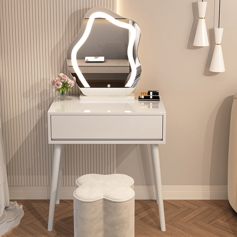 Contemporary Wooden Makeup Vanity Desk Table with Storage Drawers