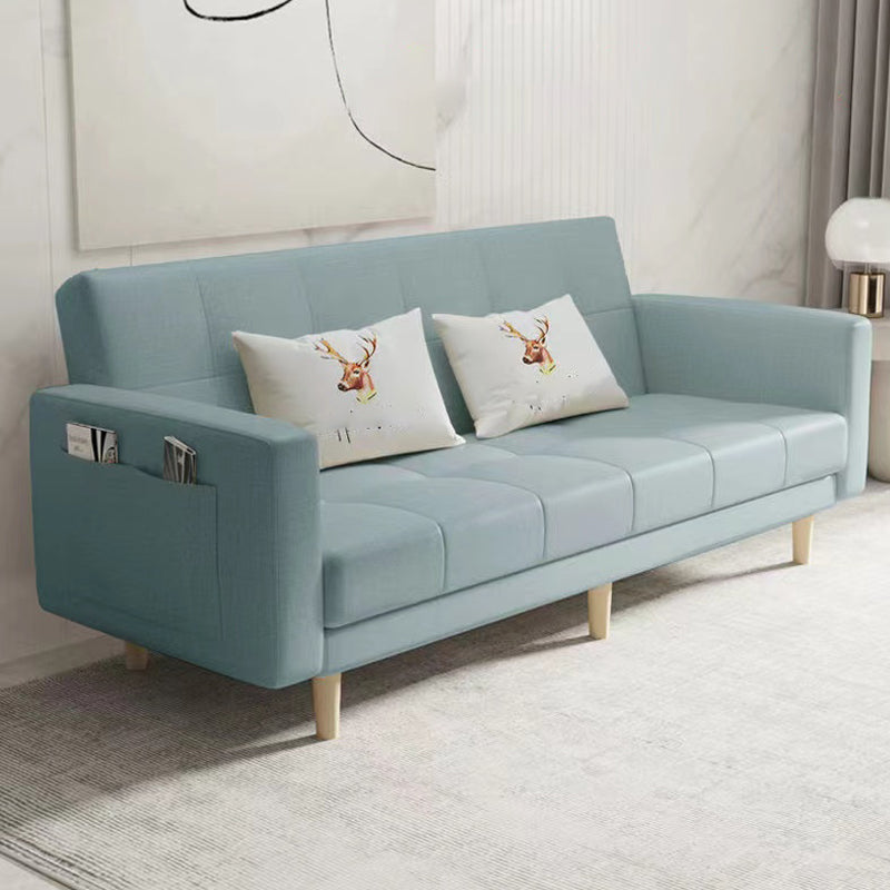 Scandinavian Seating Living Room Square Arm Biscuit Back Standard Settee