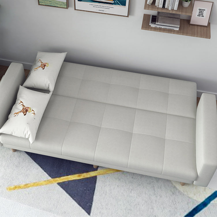 Scandinavian Seating Living Room Square Arm Biscuit Back Standard Settee
