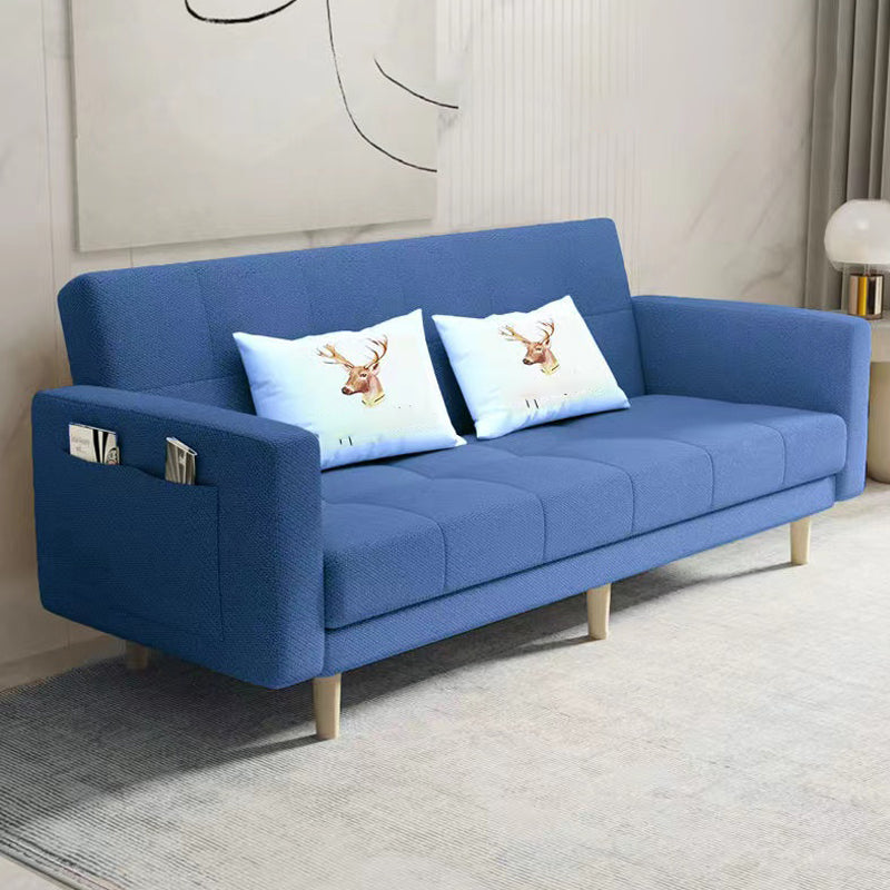 Scandinavian Seating Living Room Square Arm Biscuit Back Standard Settee