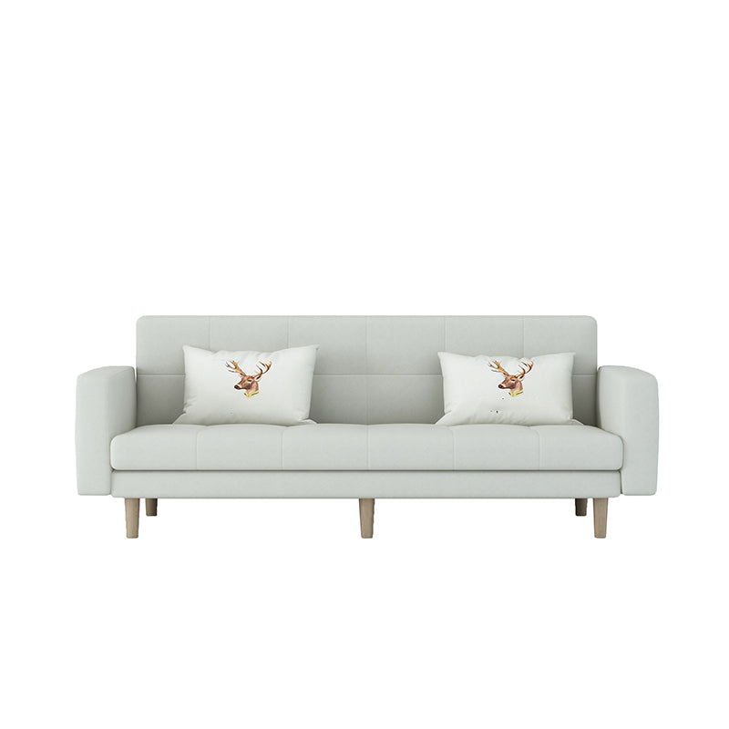 Scandinavian Seating Living Room Square Arm Biscuit Back Standard Settee