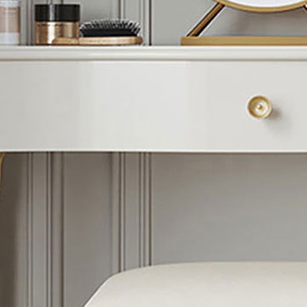 15" Wide Glam Make-up Vanity Solid Wood Dressing Table with Drawer