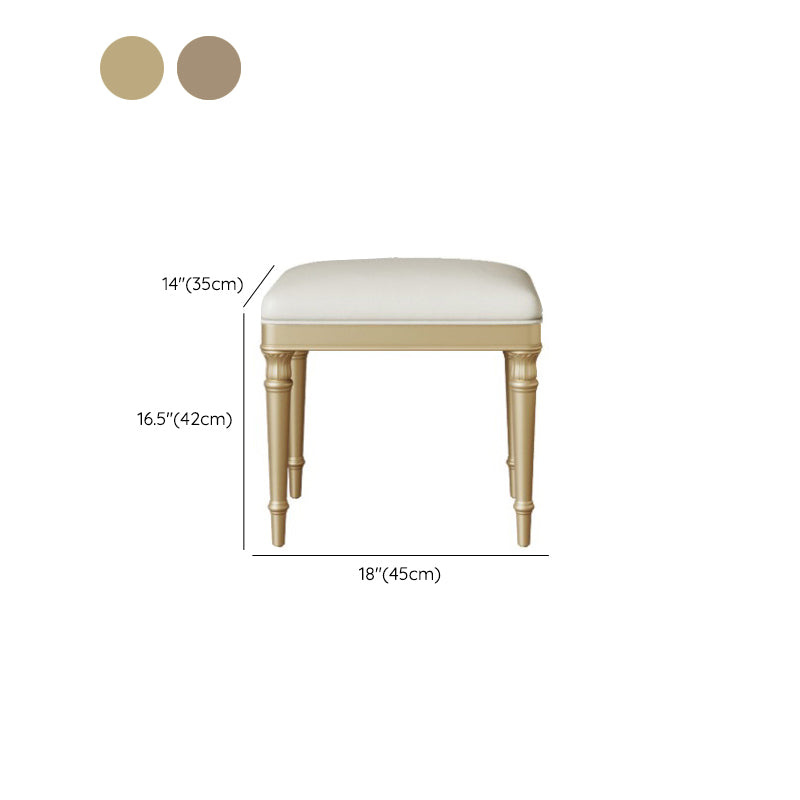 15" Wide Glam Make-up Vanity Solid Wood Dressing Table with Drawer