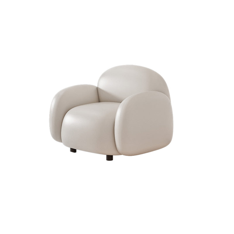 Glam Seating Square Arm White Cushions Standard Living Room Settee