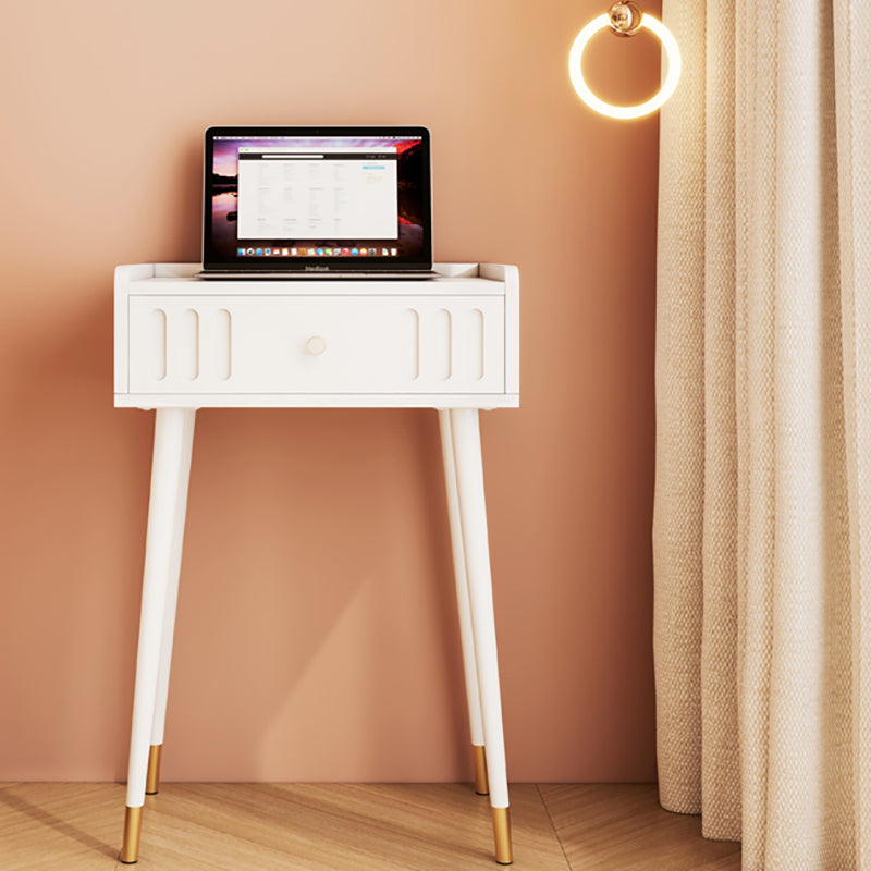 15" Wide Contemporary Make-up Vanity Wooden White Dressing Table
