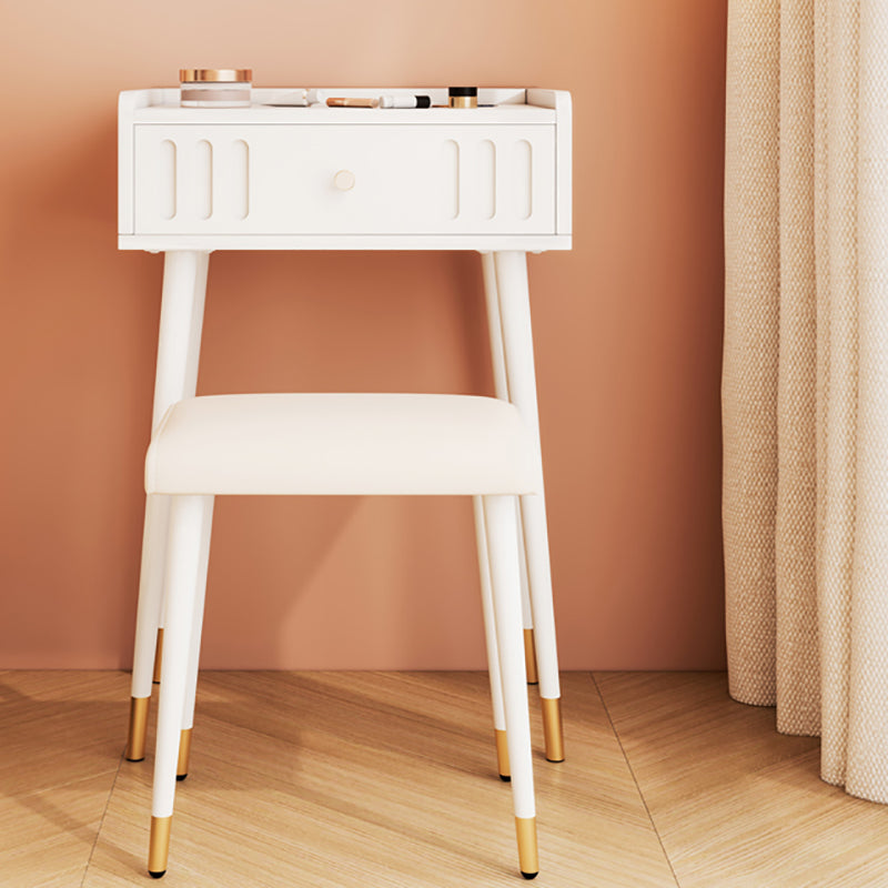 15" Wide Contemporary Make-up Vanity Wooden White Dressing Table